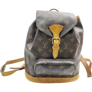 337282H V Louis Vuitton Backpack Bag Montsouris MM Brown Monogram